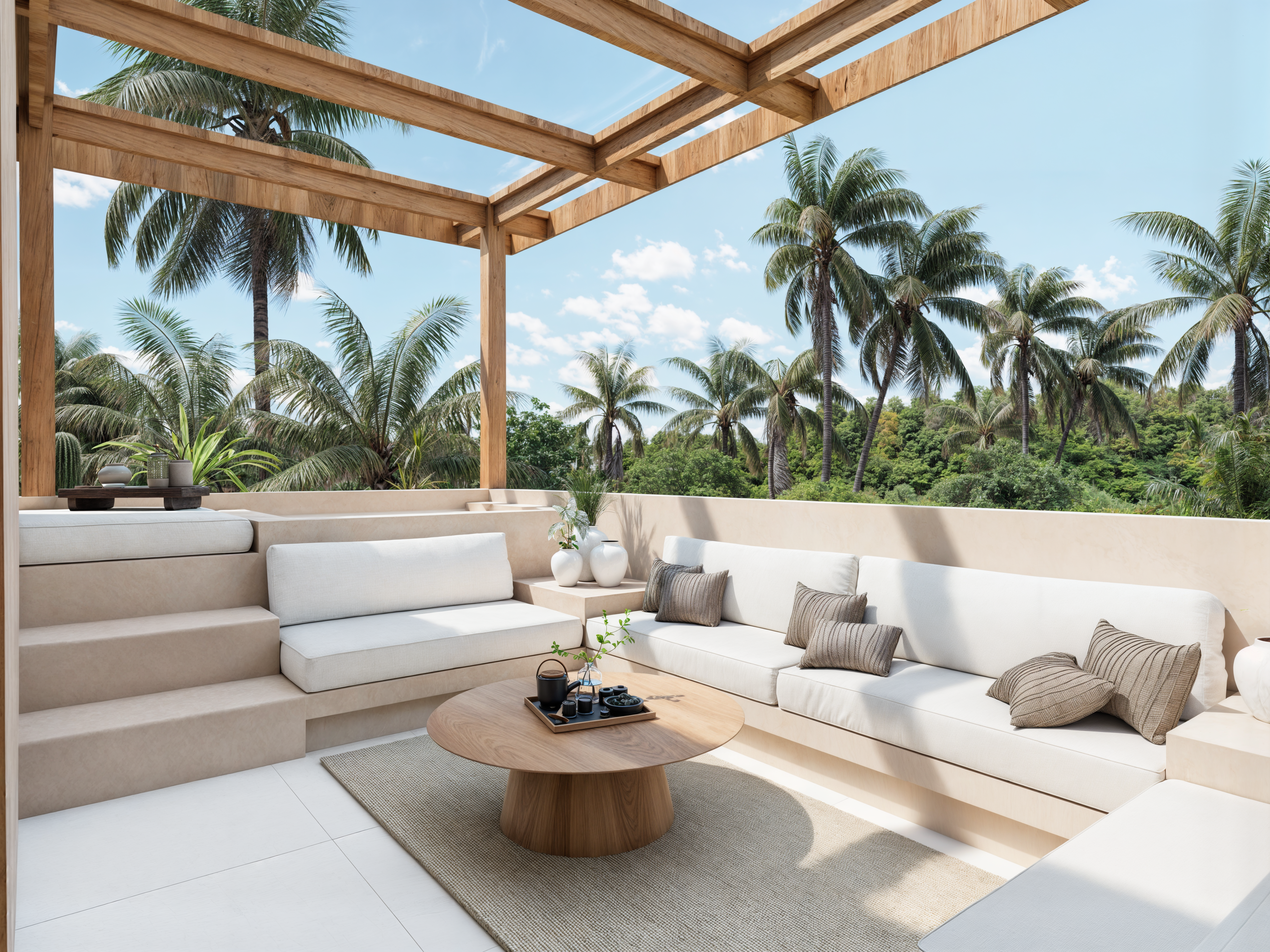 Villa Mediterránea de Selva de 3 Dormitorios con Doble Piscina Privada — imagen 8