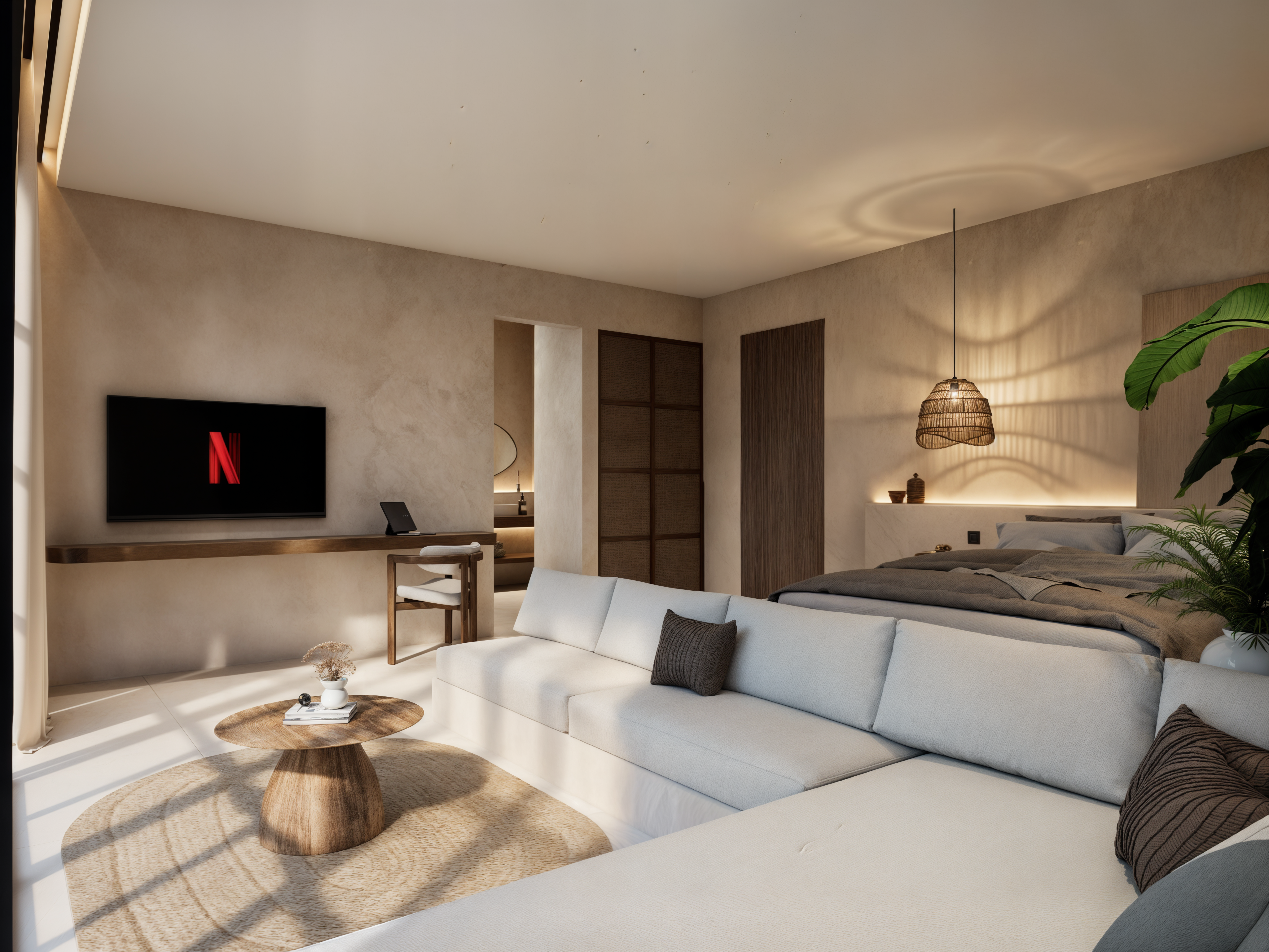 Villa Mediterránea de Selva de 3 Dormitorios con Doble Piscina Privada — imagen 11