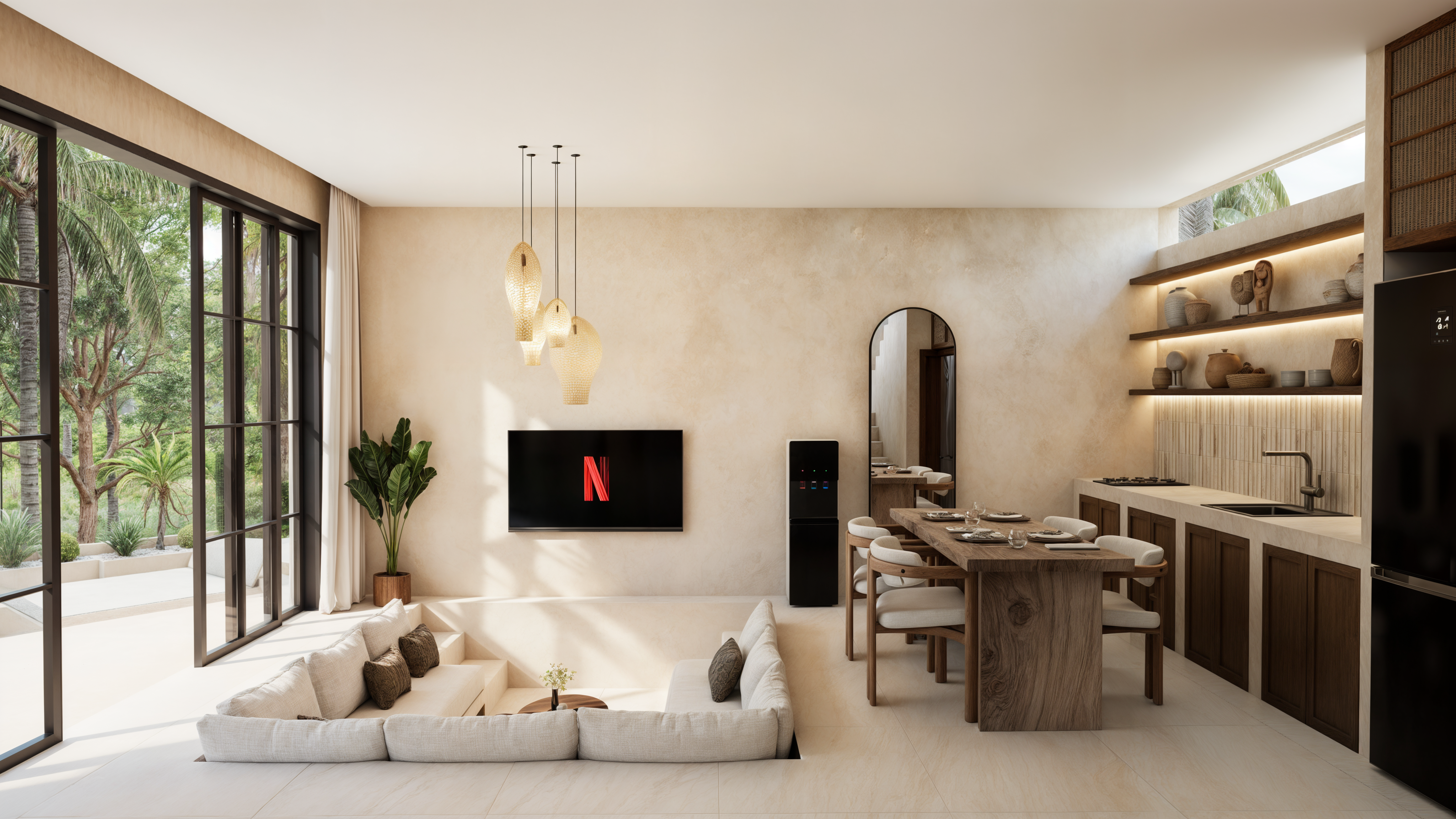 Villa Mediterránea de Selva de 3 Dormitorios con Doble Piscina Privada — imagen 14