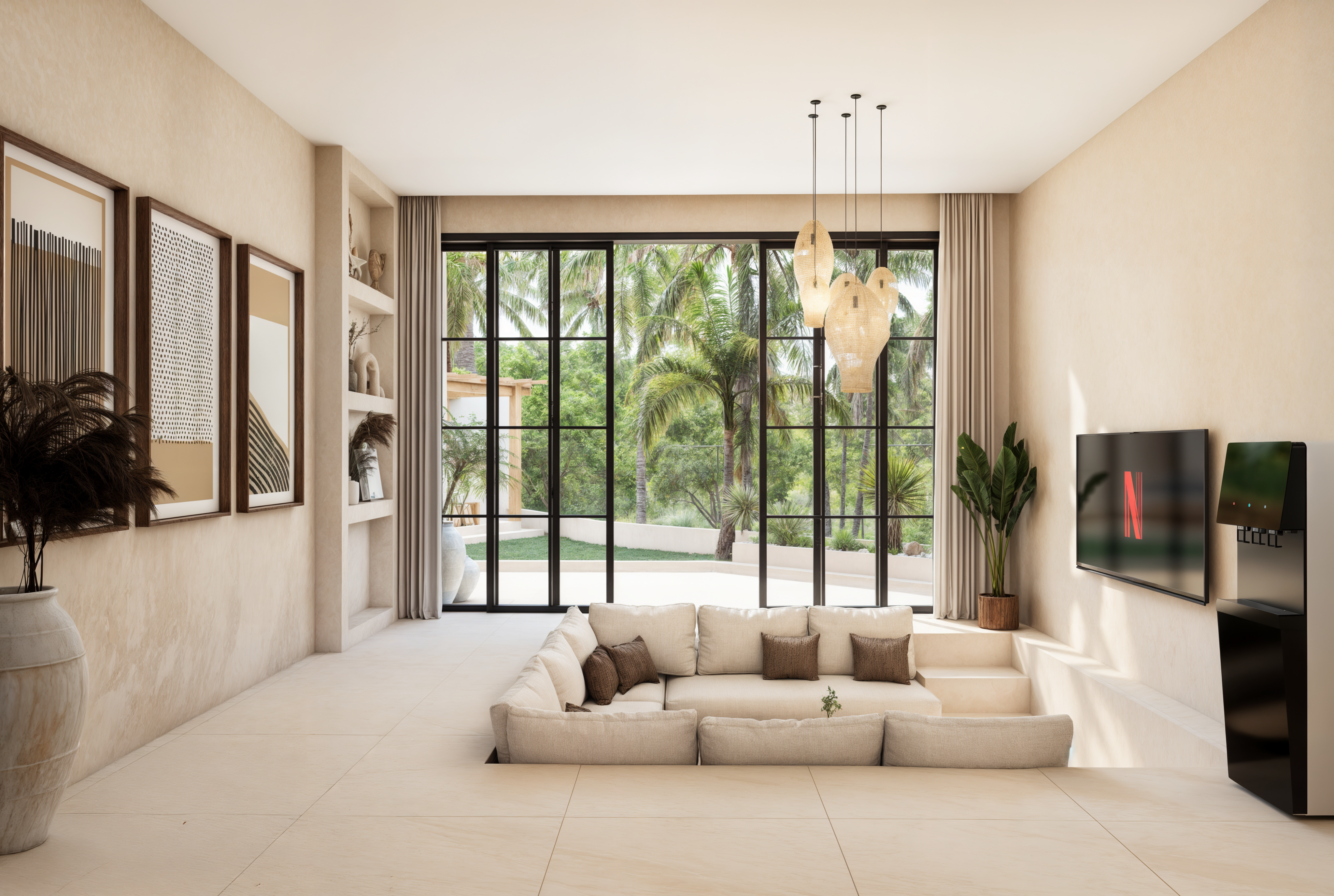 Villa Mediterránea de Selva de 3 Dormitorios con Doble Piscina Privada — imagen 15