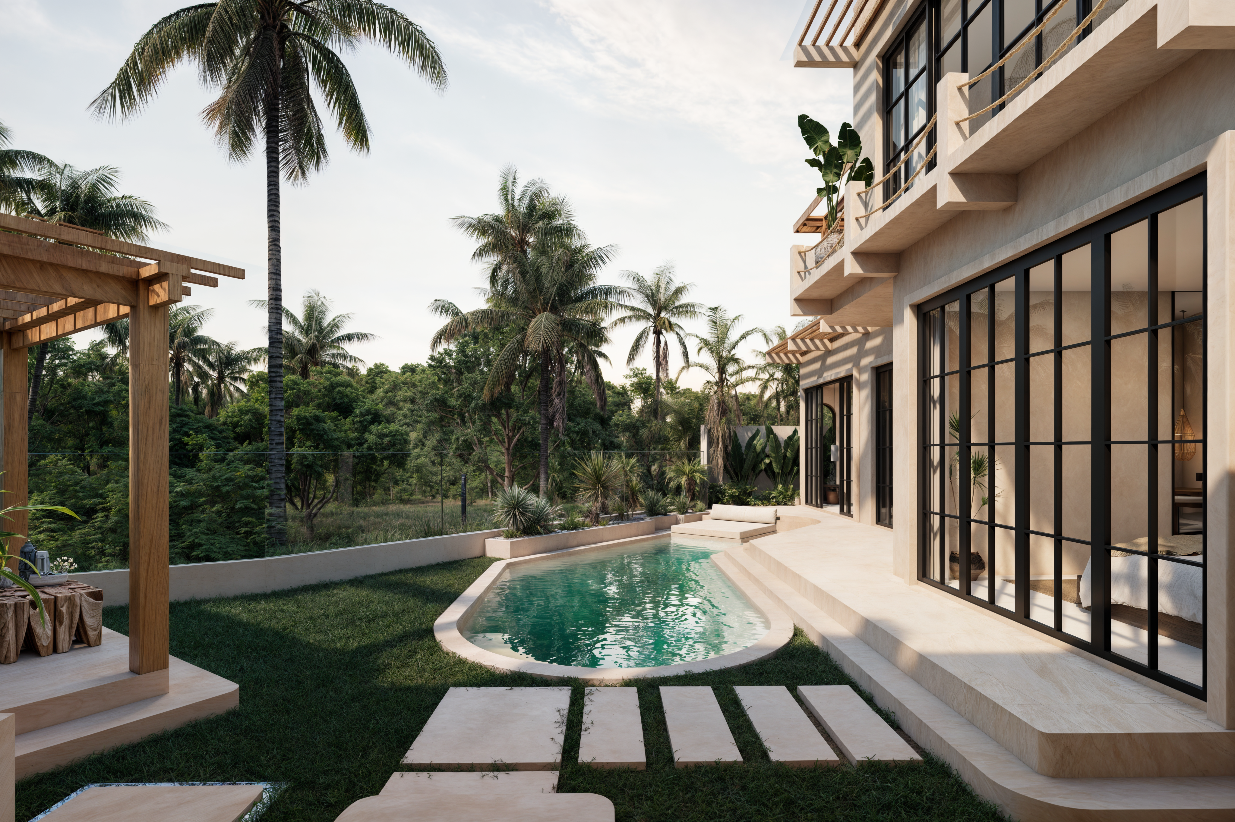 Villa Mediterránea de Selva de 3 Dormitorios con Doble Piscina Privada — imagen 16