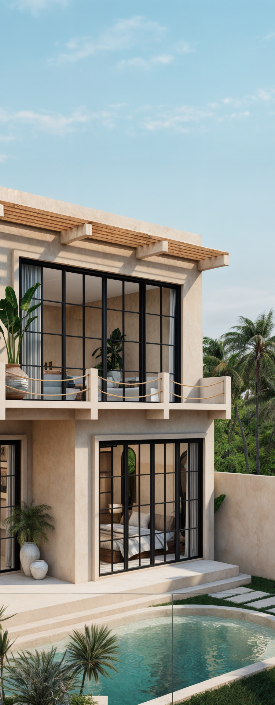 Villa Mediterránea de Selva de 3 Dormitorios con Doble Piscina Privada — imagen 12